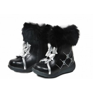 Зимние кожаные ботинки  для девочек ТМ Blooms  Арт: 36013 - суперцена!