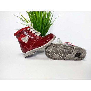 Ортопедические ботинки для девочек Арт: 17-1511 red