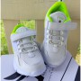Білі кросівки для дівчат і хлопчиків, 79-002 white-green