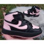 Хайтопы, высокие кроссовки для девочек, 626GA black-pink