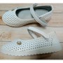Нарядные белые туфли для девочек Арт: 1-378F