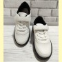 Кросівки білі на чорній підошві Арт: A G017-310